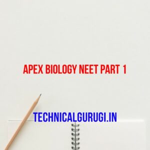 Apex Biology NEET Part 1