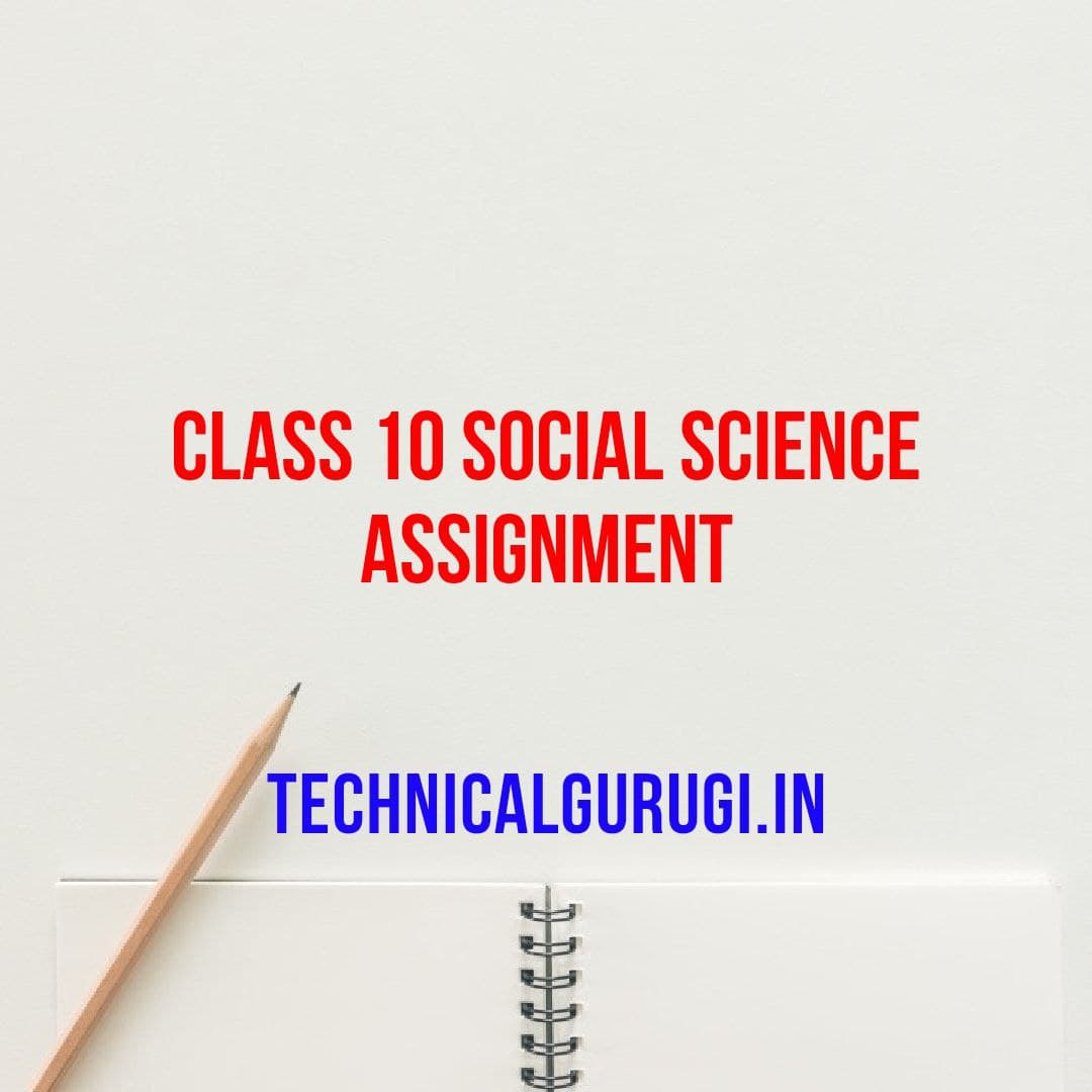 social science assignment class 10