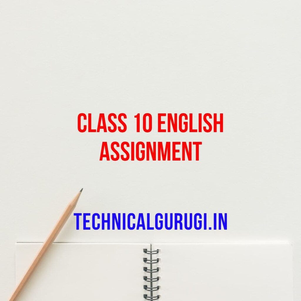 english assignment class 10