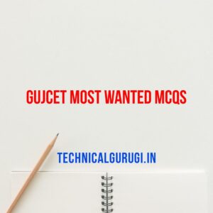 GUJCET MOST WANTED MCQS