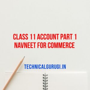 class 11 account part 1 navneet for commerce